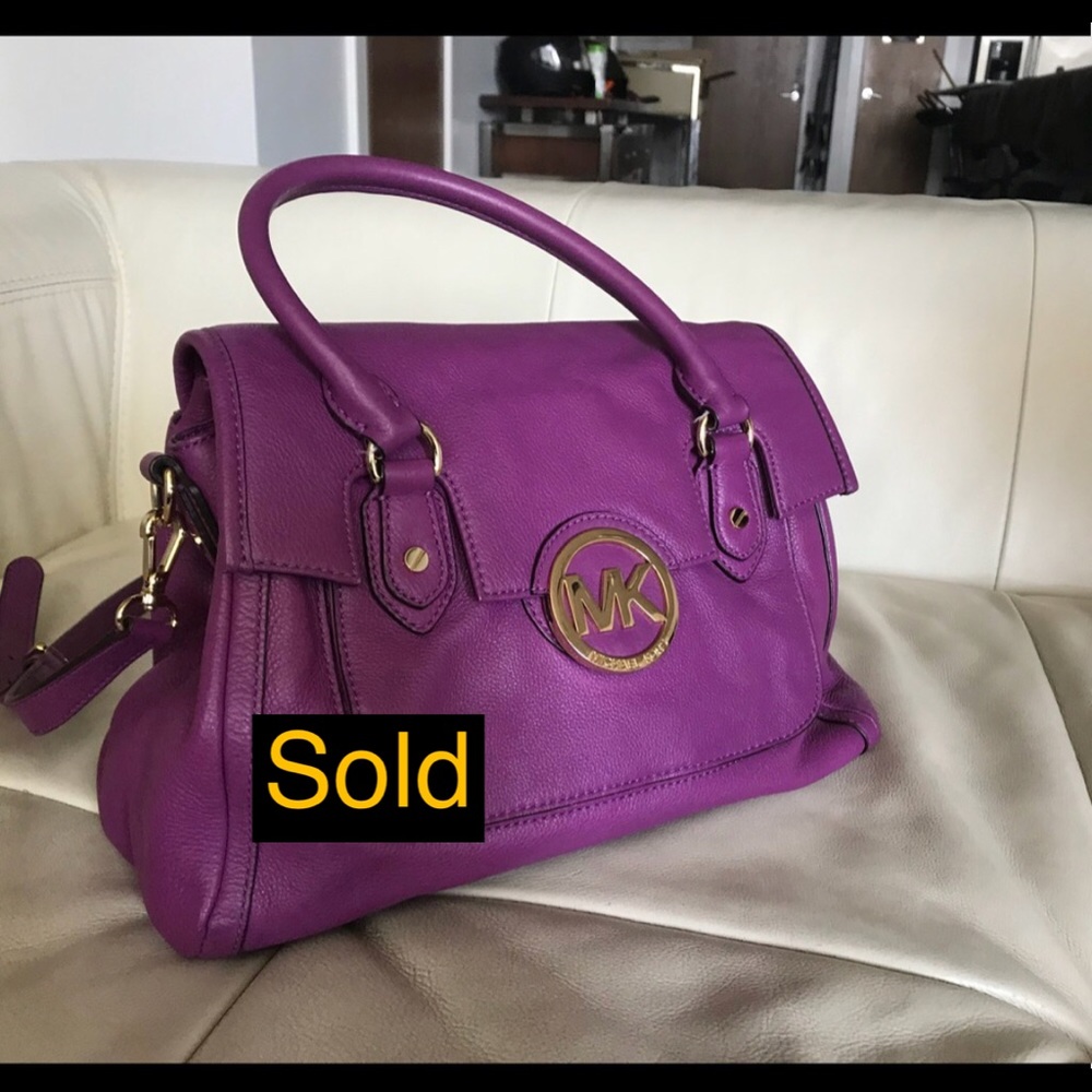 Michael kors purple Satchel / purse